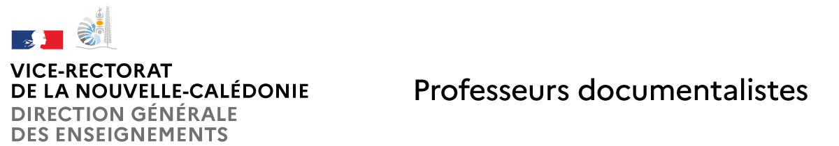 Logo du site Site des professeurs-documentalistes du vice-rectorat de la Nouvelle-Calédonie
